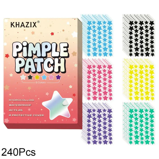 Star Acne Patches 240/280pc – Ultra-Thin Colorful Pimple Dots Acne Patches Peaceful Pleasures Health and Wellness D