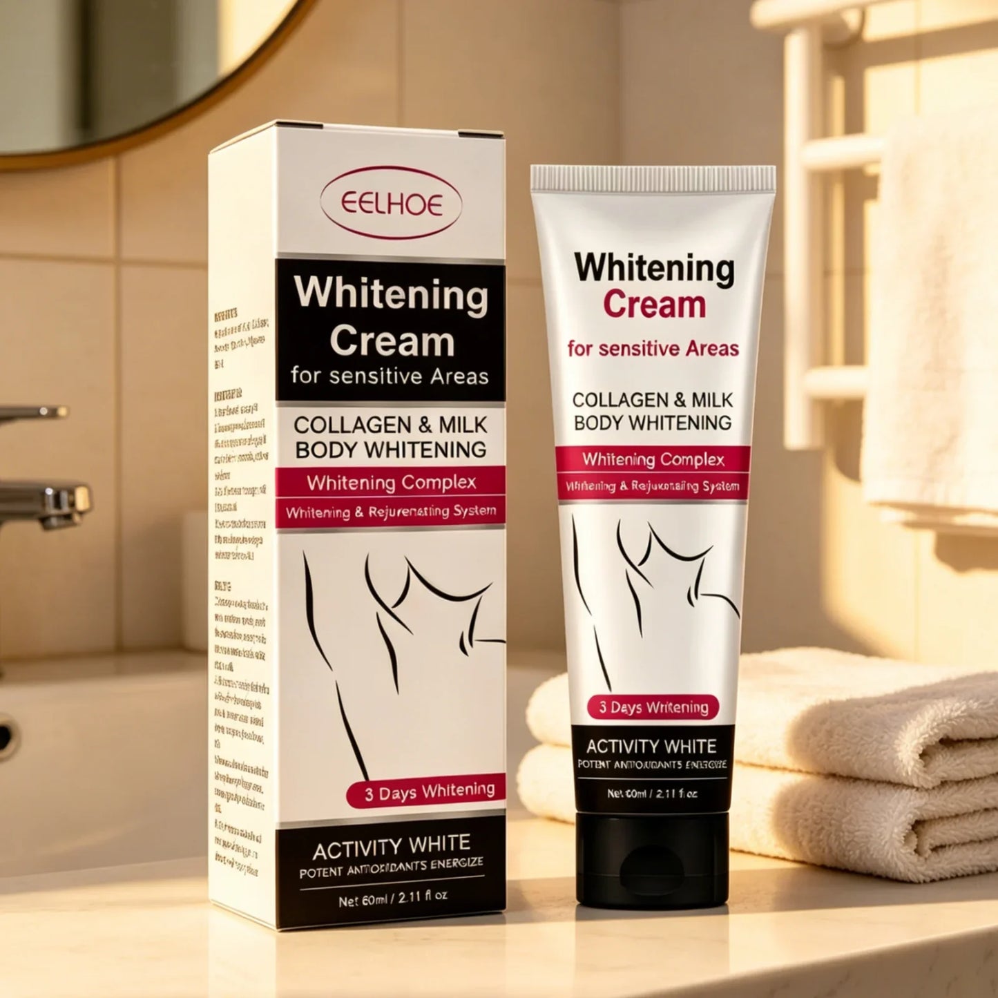 EELHOE Underarm Brightening Cream – Dark Armpit Repair 60ml