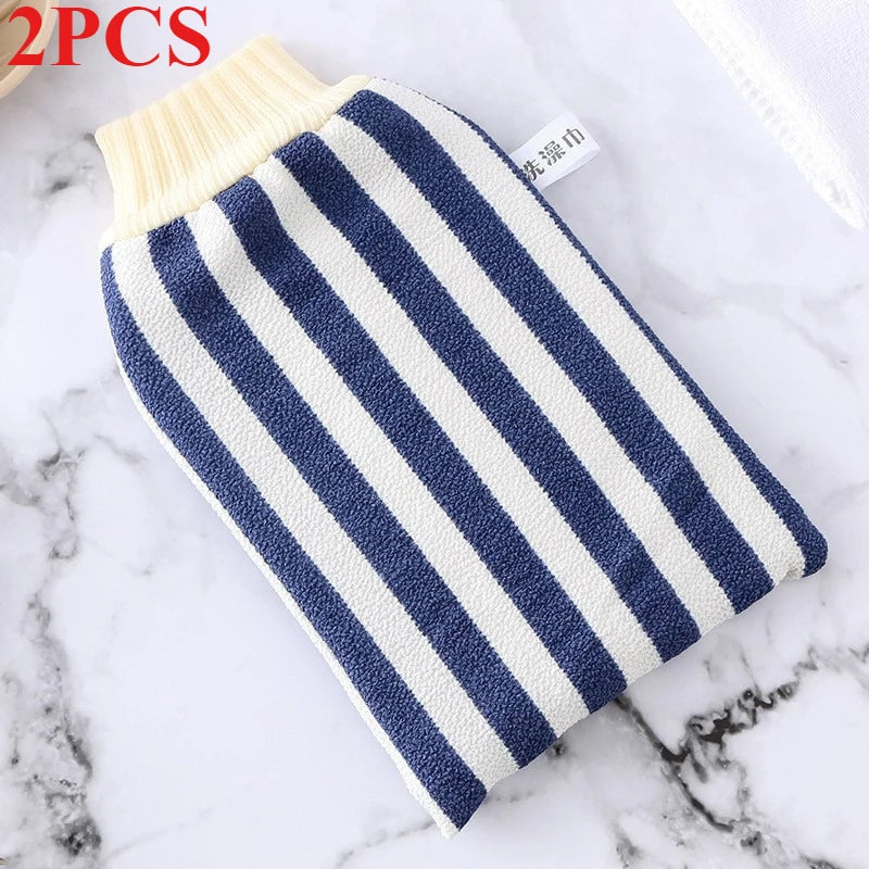Exfoliating Bath Gloves – SPA Scrubber Mitt for Deep Cleaning