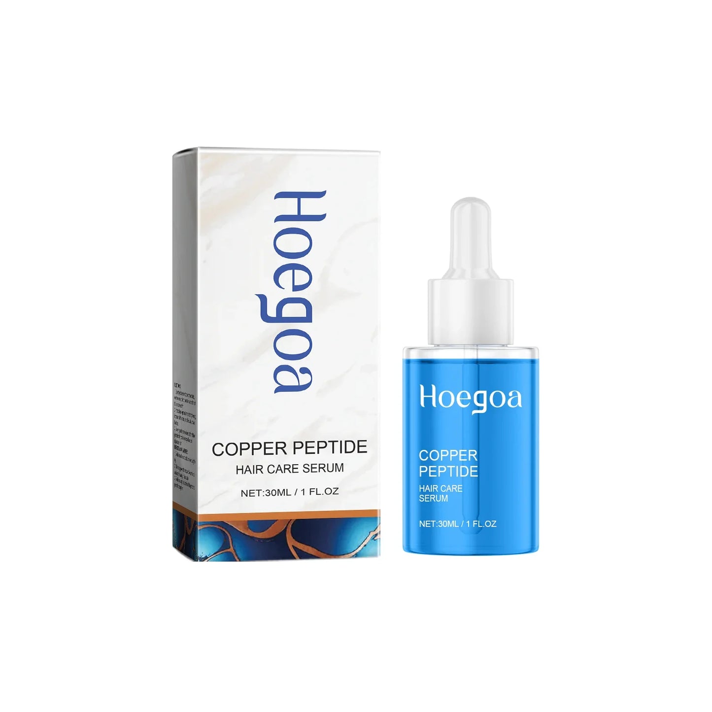 HOEGOA Copper Peptide Hair Growth Serum | Scalp & Frizz Care