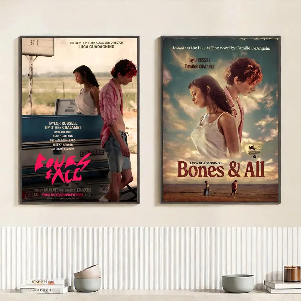 Movie B-Bones and All Poster HD Self Adhesive Waterproof Wall Art Ideal for Home Office Dorm Bedroom Great Gift Peaceful Pleasures Health and Wellness
