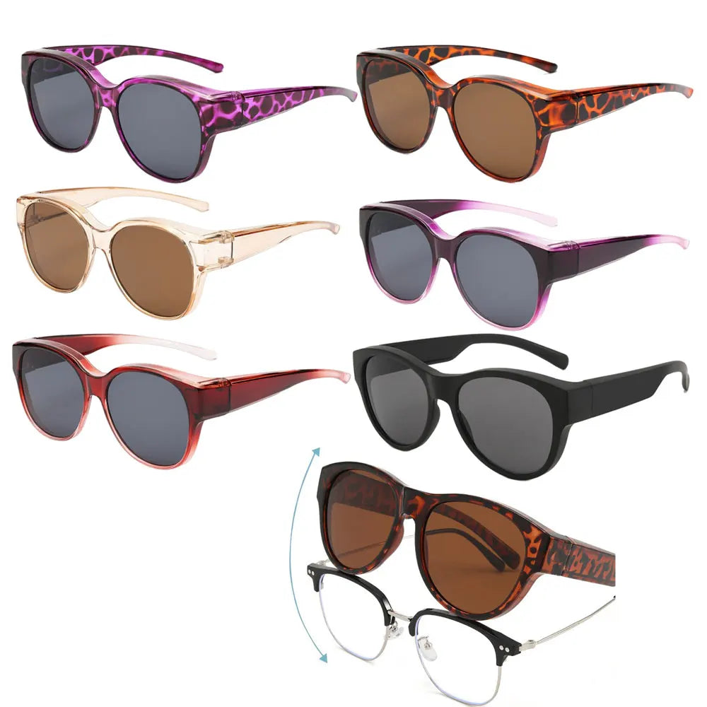 Winful UV400 Polarized Fit Over Glasses Wrap Sunglasses