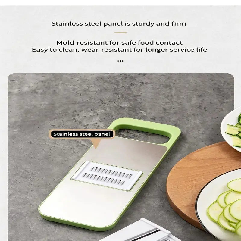 6-Blade Mandoline Vegetable Slicer & Grater with Hand Guard