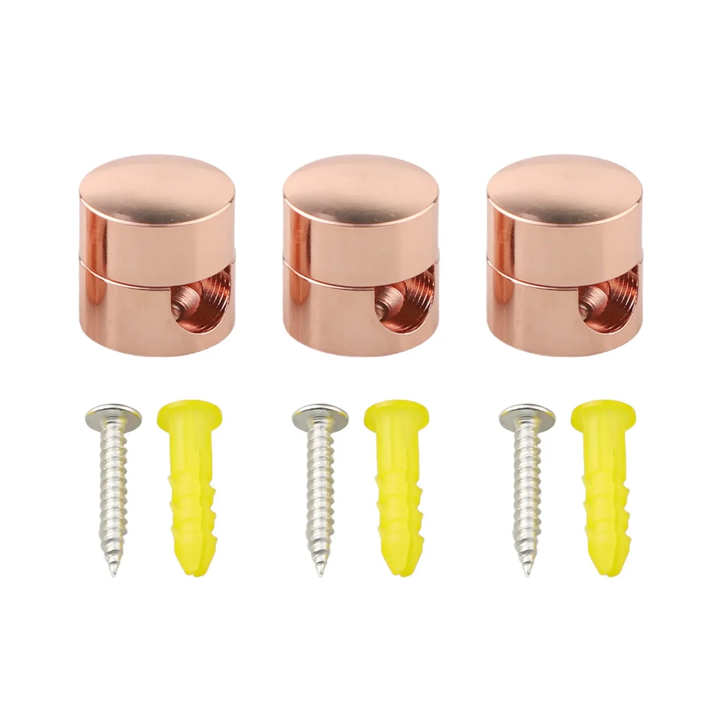 3-Pack Metal Pendant Light Cord Holders & DIY Cable Anchors
