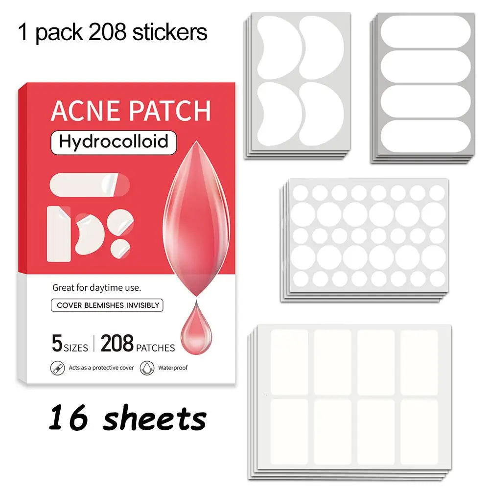 Large Pimple Patches – Hydrocolloid Acne Patches for Face & Body Peaceful Pleasures Health and Wellness 208pcs-pink
