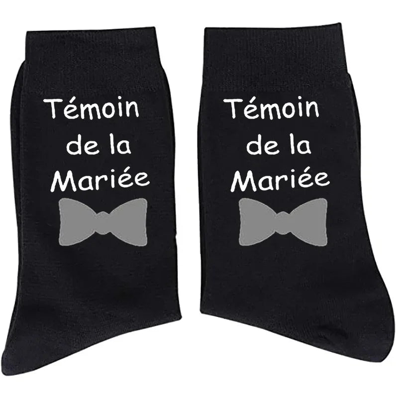 Wedding Party Socks – Groom, Best Man & Father of the Bride Novelty Wedding Socks Peaceful Pleasures Health and Wellness witness of the bride