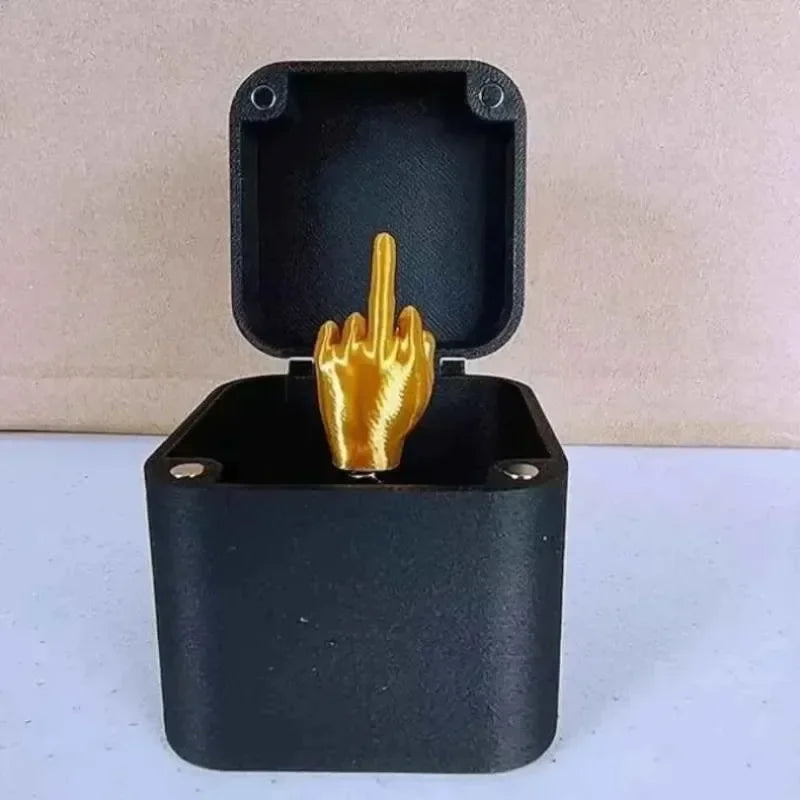 Pop-Up Middle Finger Prank Gift Box | Funny Novelty Gag Gift Novelty Prank Gift Box Peaceful Pleasures Health and Wellness