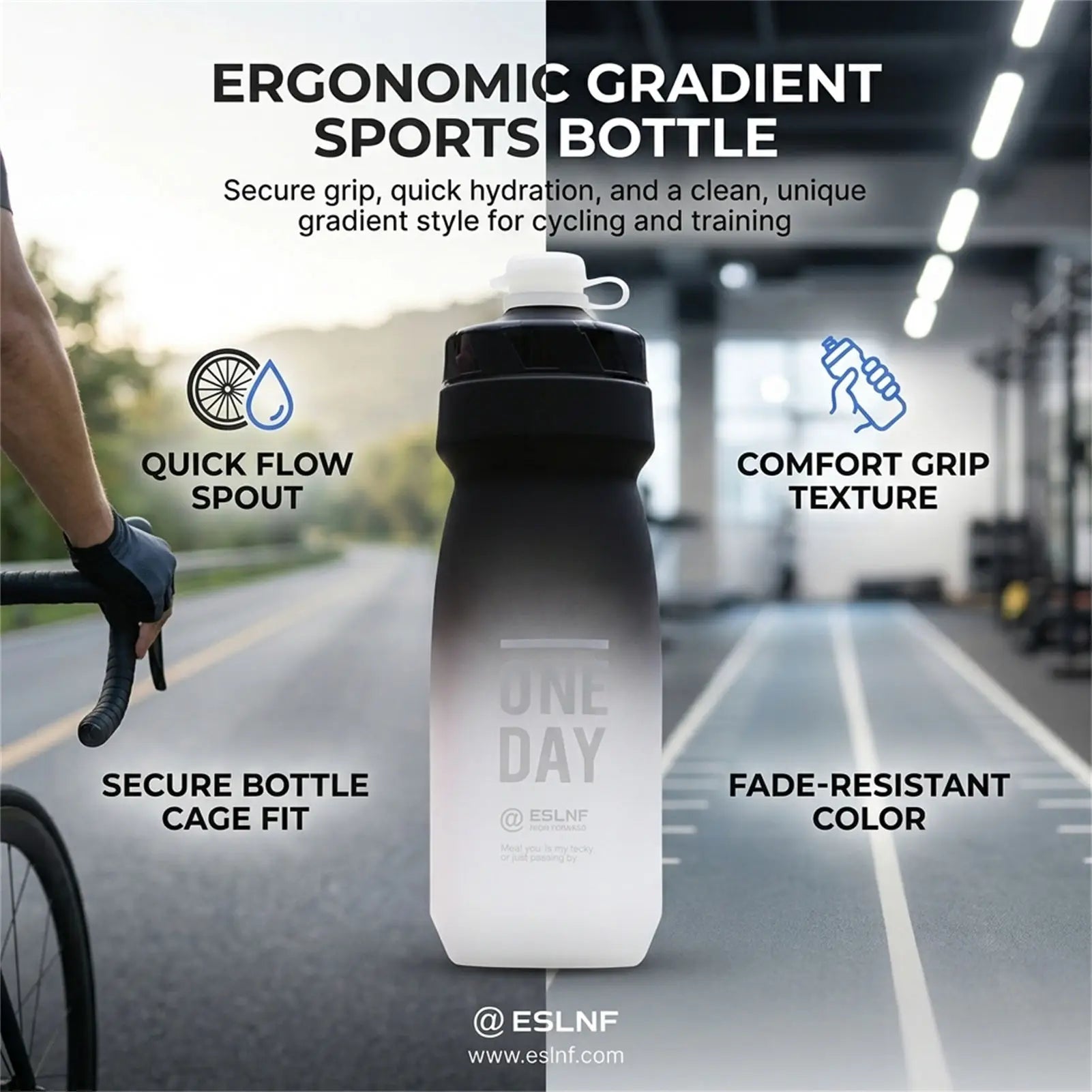 Bicycle Water Bottle Insulated 750ml Stainless Steel Leak Proof Design for Outdoor Cycling Peaceful Pleasures Health and Wellness
