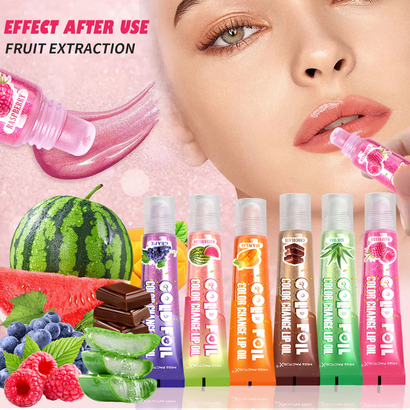 Shiny Lip Oil Gift Set 15ml×24PCS deep moisturizing non-decolorizing foil brightening and embellishing lip color gift Peaceful Pleasures Health and Wellness