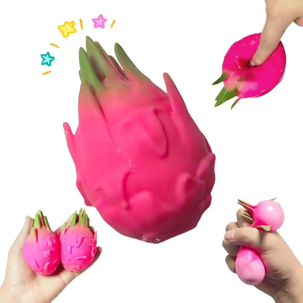 Dragon Fruit Squishy Fidget Squeeze Sensory Toy | Kids & Adults Squishy Fidget Toy Peaceful Pleasures Health and Wellness