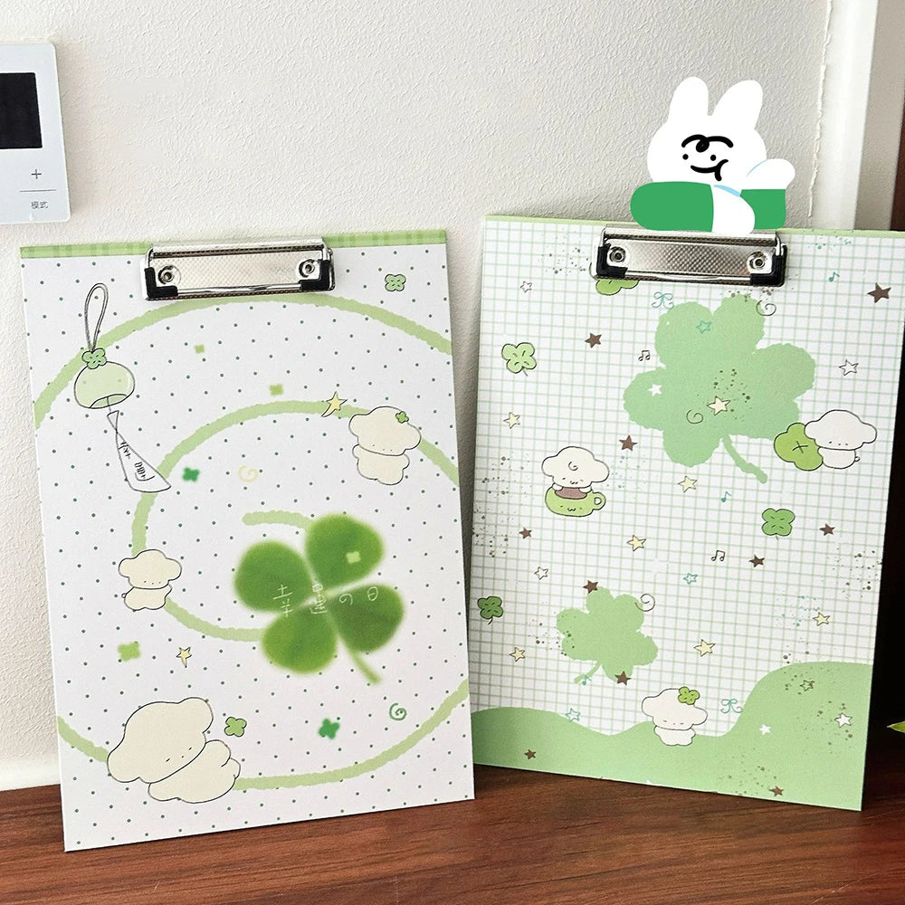 Creative Cartoon Multifunctional Four Leaf Clover A4 Folder Office