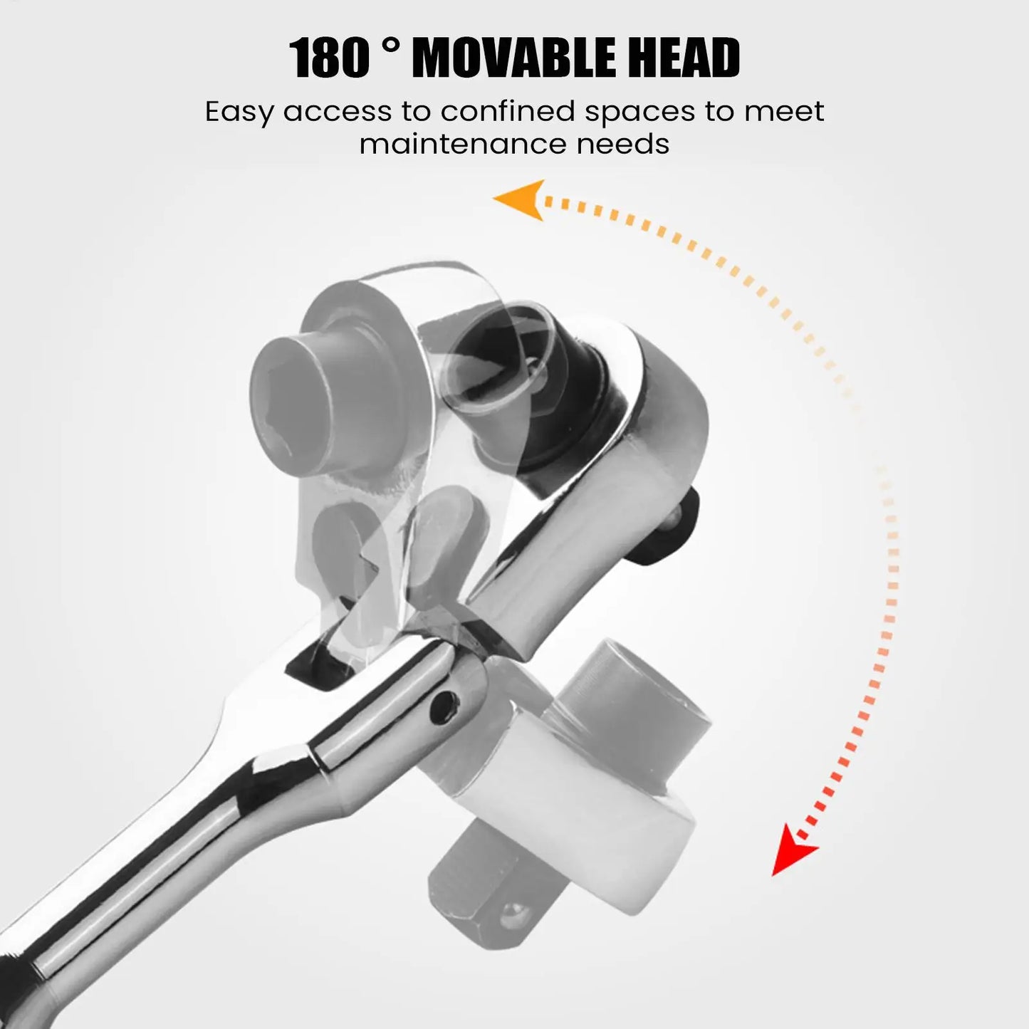 1/4" Mini Ratchet Wrench – Compact Quick Release Double-Ended