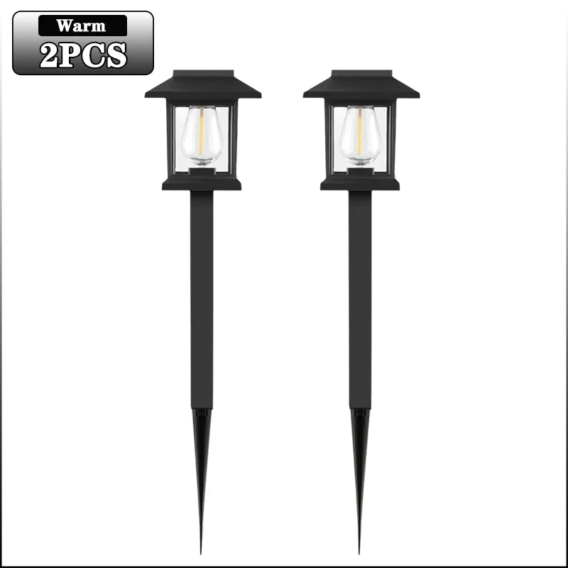 Solar LED Ground Stake Lights – Garden & Lawn 2–8 Pack