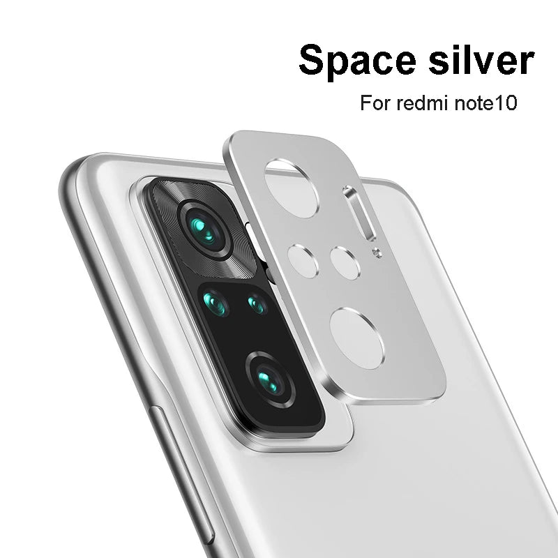 For xiaomi redmi note 10 pro Camera Lens Protector Accessories Cell Phone Protectors screen protector camera protective film Peaceful Pleasures Health and Wellness Silver for note10