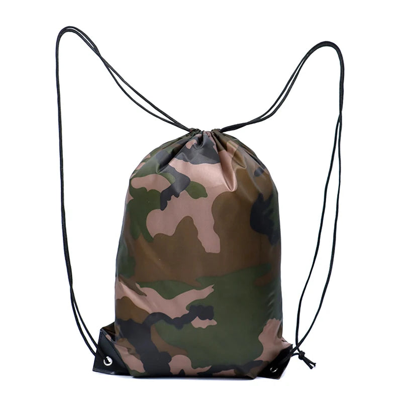 Drawstring Backpack Bag Lightweight Polyester Drawstring Gym Bag for Basketball, Gym, Outdoor Travel, Hiking and Beach Peaceful Pleasures Health and Wellness