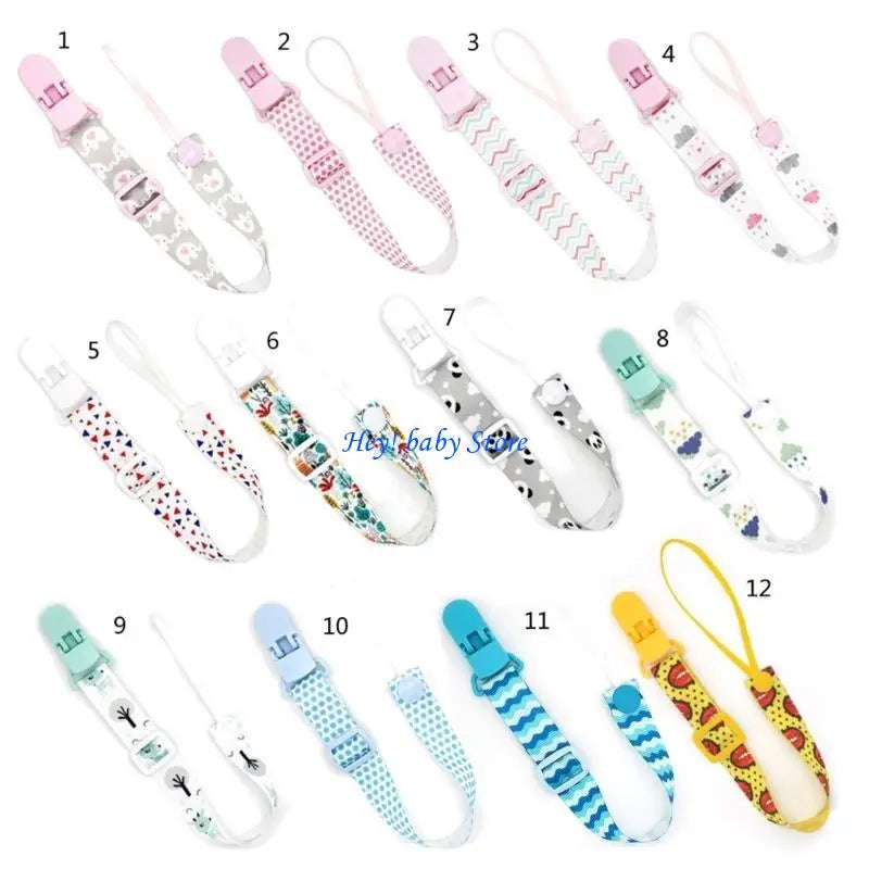 Baby Pacifier Chain Clip | Adjustable Teether Soother Leash