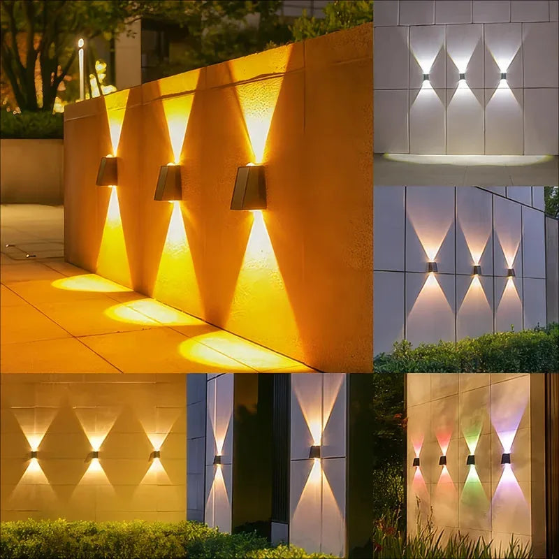 Solar Outdoor Wall Washer Light – Waterproof Garden Mood Lighting