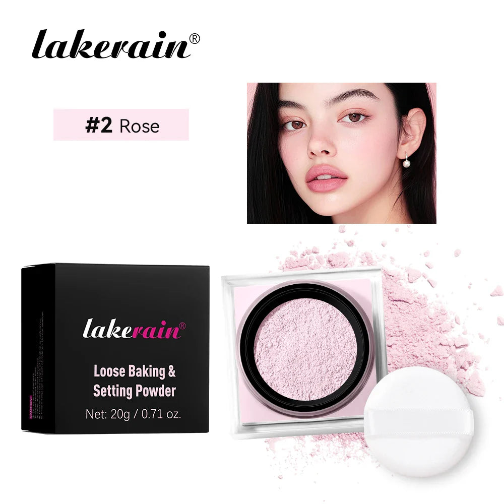 Loose Setting Powder & Puff – Matte, Oil Control, All Skin Types