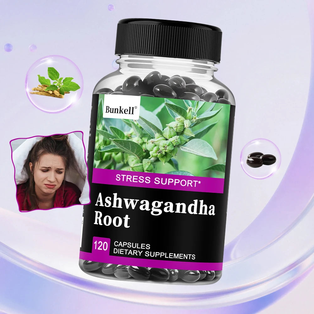 Ashwagandha Capsules 350mg - Stress Relief, Mood & Sleep Support, Energy, Focus, Muscle Strength, Non-GMO, Organic Root Extract Peaceful Pleasures Health and Wellness