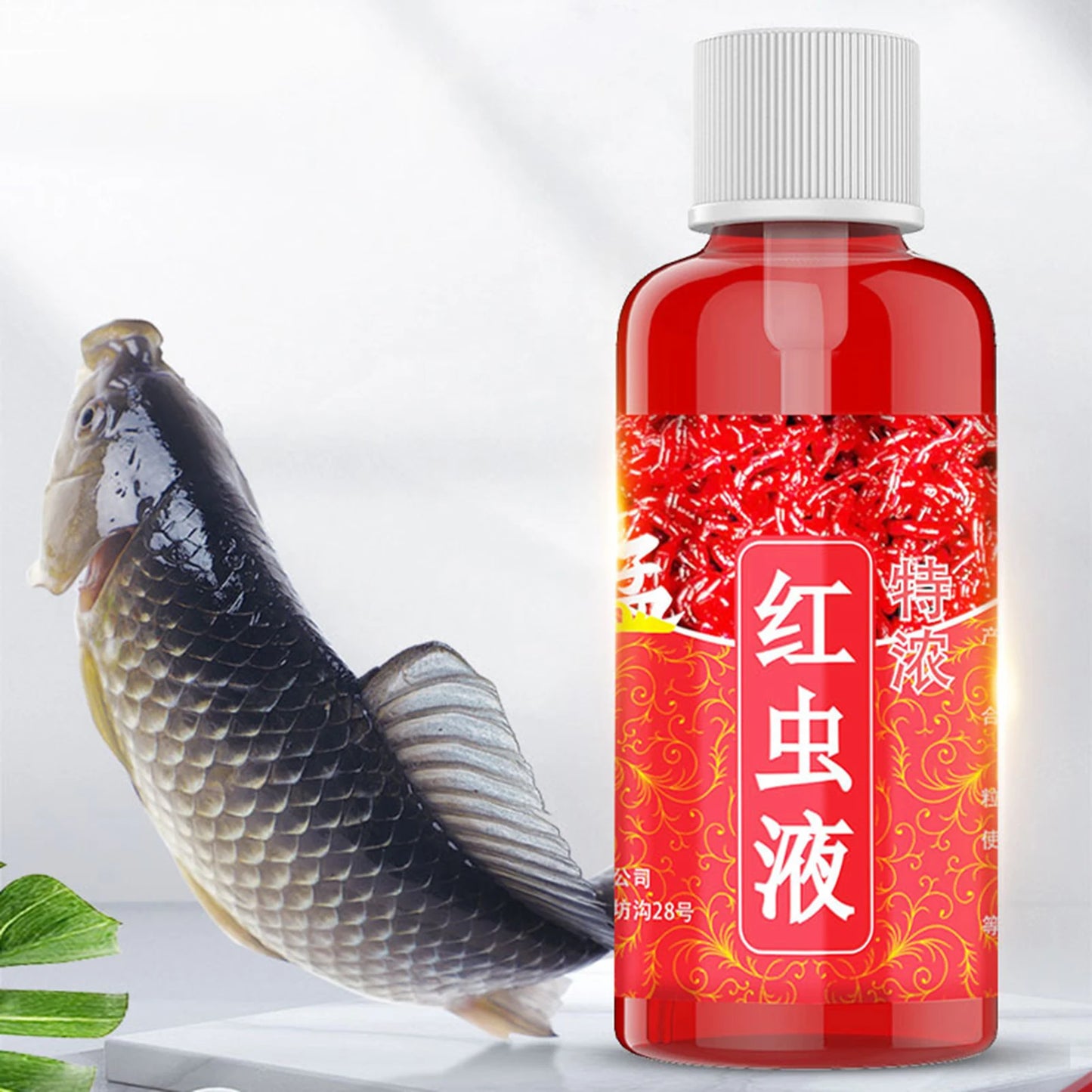 60ML Liquid Blood Worm Scent Fish Attractant Concentrated Red Worm Liquid Fish Bait Additive Perch Catfish Fishing Accessories Peaceful Pleasures Health and Wellness