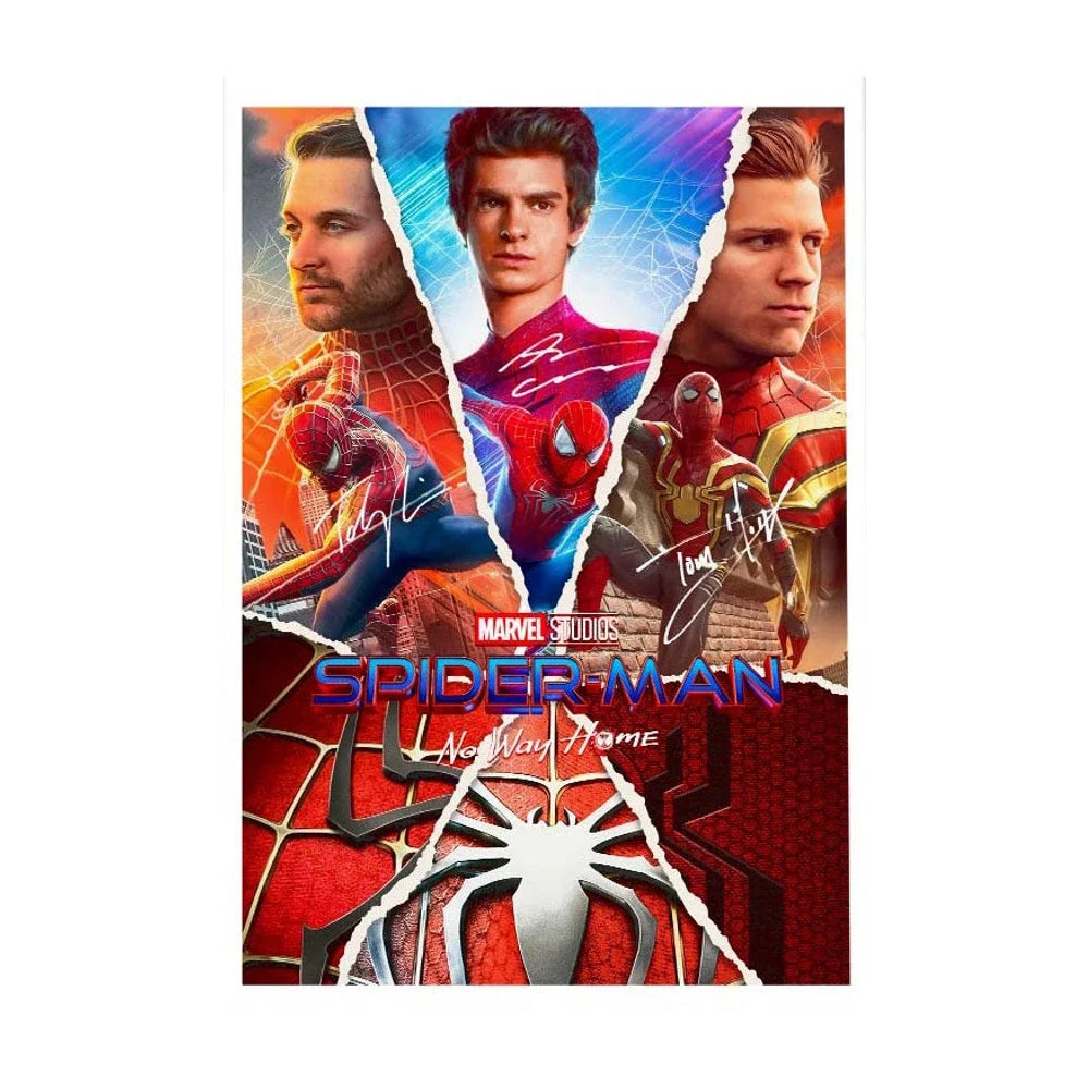 Spiderman No Way Home Movie Poster And Print Superhero Canvas Painting Wall Art Living Room Home Decoration Gift Peaceful Pleasures Health and Wellness