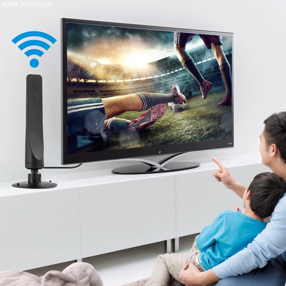 Indoor HDTV Antenna 12dBi 1080P HD 50-Mile Range Peaceful Pleasures Health and Wellness