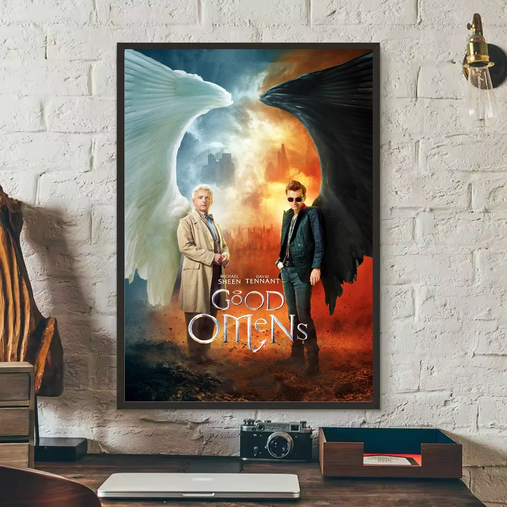 Good Omens TV Show Poster – HD Waterproof PVC Wall Art Decor TV Show Wall Poster Peaceful Pleasures Health and Wellness z11 30X40cmNoframe