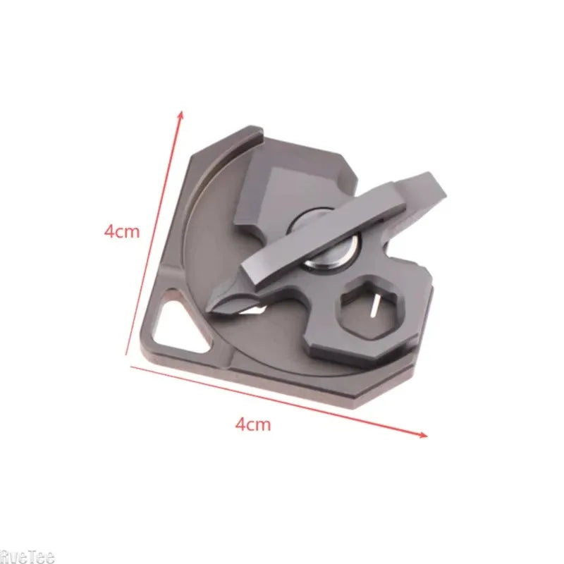 Titanium Alloy EDC Mini Multi-Tool | Keychain Screwdriver & Wrench