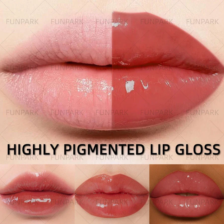 FUNPARK Moisturizing Lip Gloss – 15 Colors, High Pigment Lip Oil