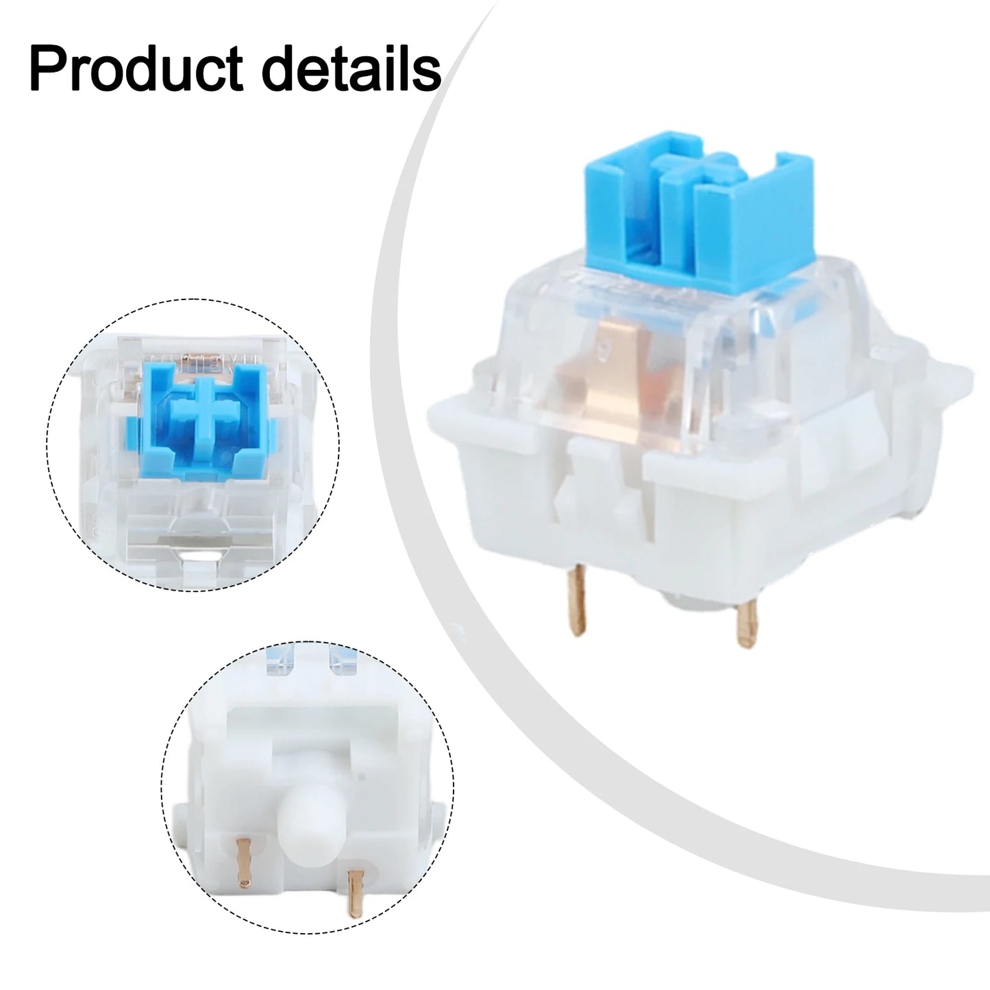 Keyboard Switch Clicker Key Replacement 3 Pin Tactile Accessorie