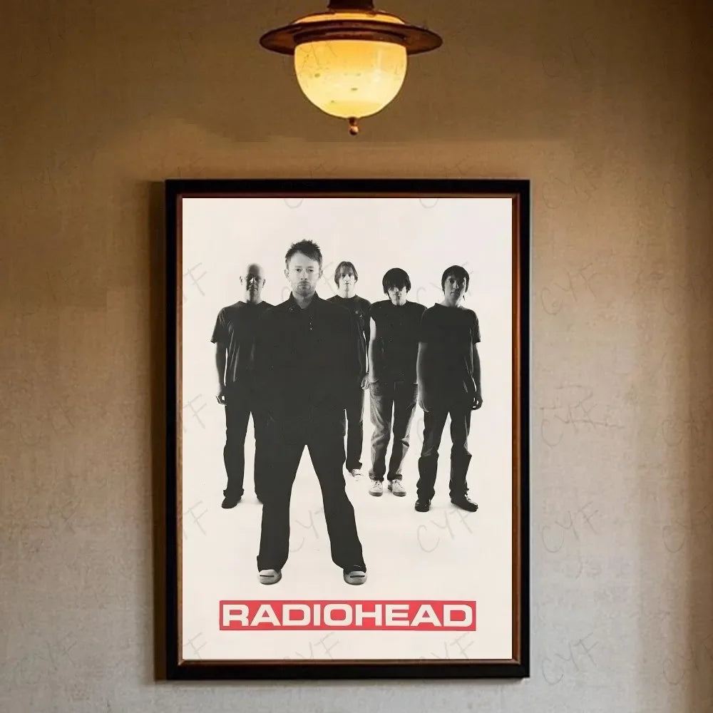Radiohead Vintage Minimalist Canvas Wall Art Poster | Unframed