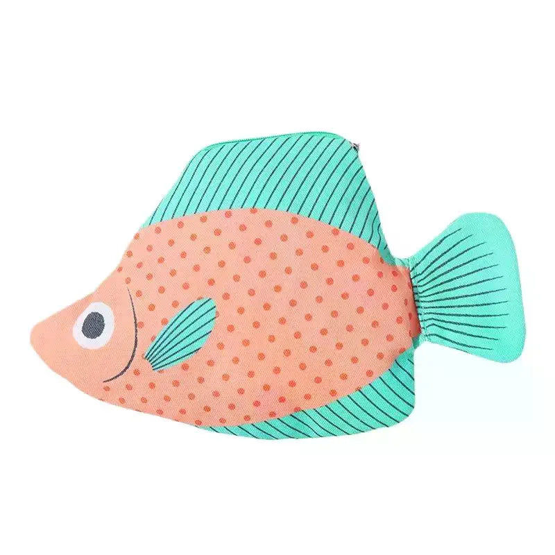 Quirky Sea Fish Pencil Case – Large Capacity Cartoon Organizer