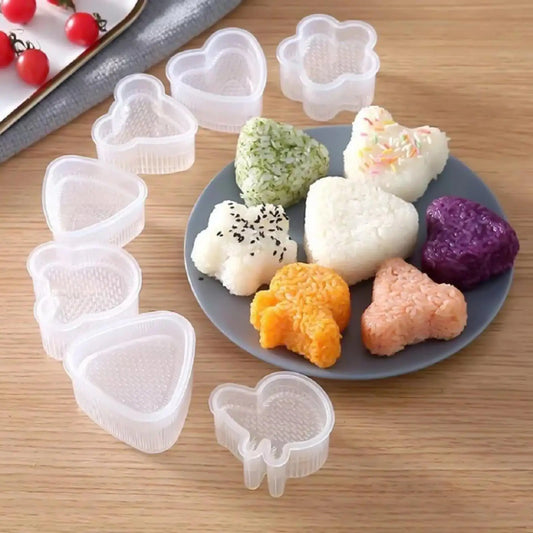 8-Piece Sushi Mold Set – Onigiri Rice Ball Press Maker Sushi Rice Mold Set Oasis Select