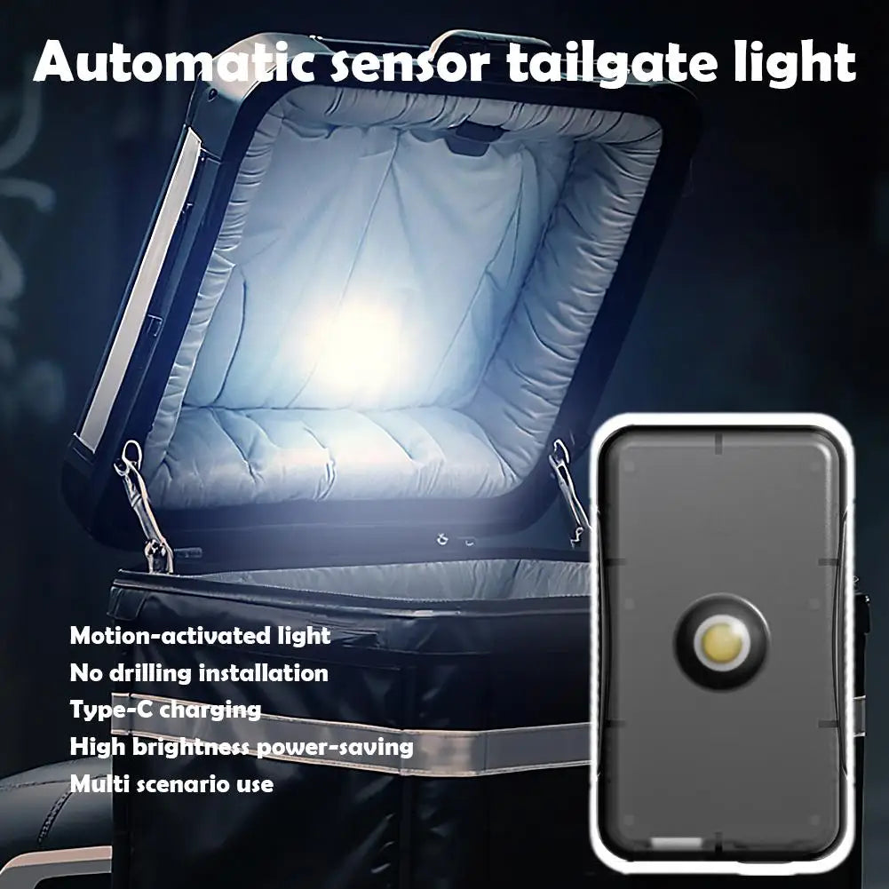Motorcycle Locomotive Box Sensor Light LED Tail Box Anti-Collision Lamp Convenient Outdoor Fishing Camping Night Light Peaceful Pleasures Health and Wellness