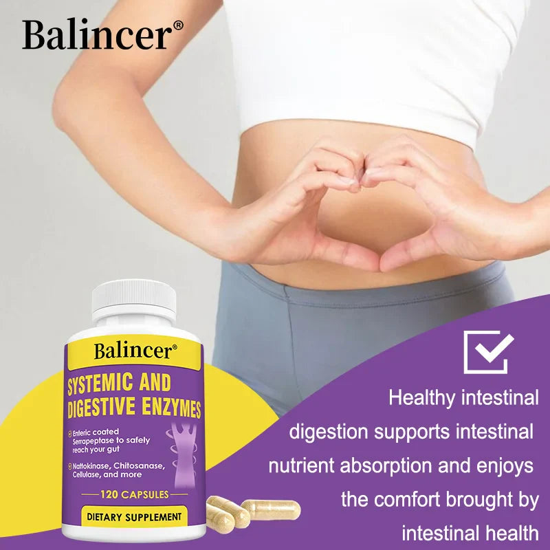 Balincer Systemic Digestive Enzymes – 120 Capsules | Gut Health