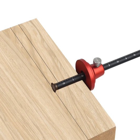 Woodwork Marking Machine Metric Imperial Aluminum Alloy Dovetail Tenon Wooden Tenon Wooden Tenon Marking Machine Multifunctional Peaceful Pleasures Health and Wellness