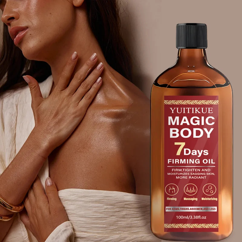 Yuitikue Magic Body Firming Oil, 100ml 7 Days Body Shaping Oil for Firming Tightening & Moisturizing Sagging Skin on Arms Legs Peaceful Pleasures Health and Wellness