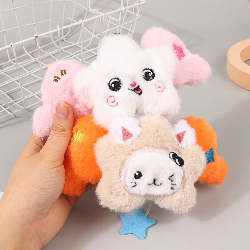 Plush Star Cartoon Keychain Pendant | Bag Charm & Gift