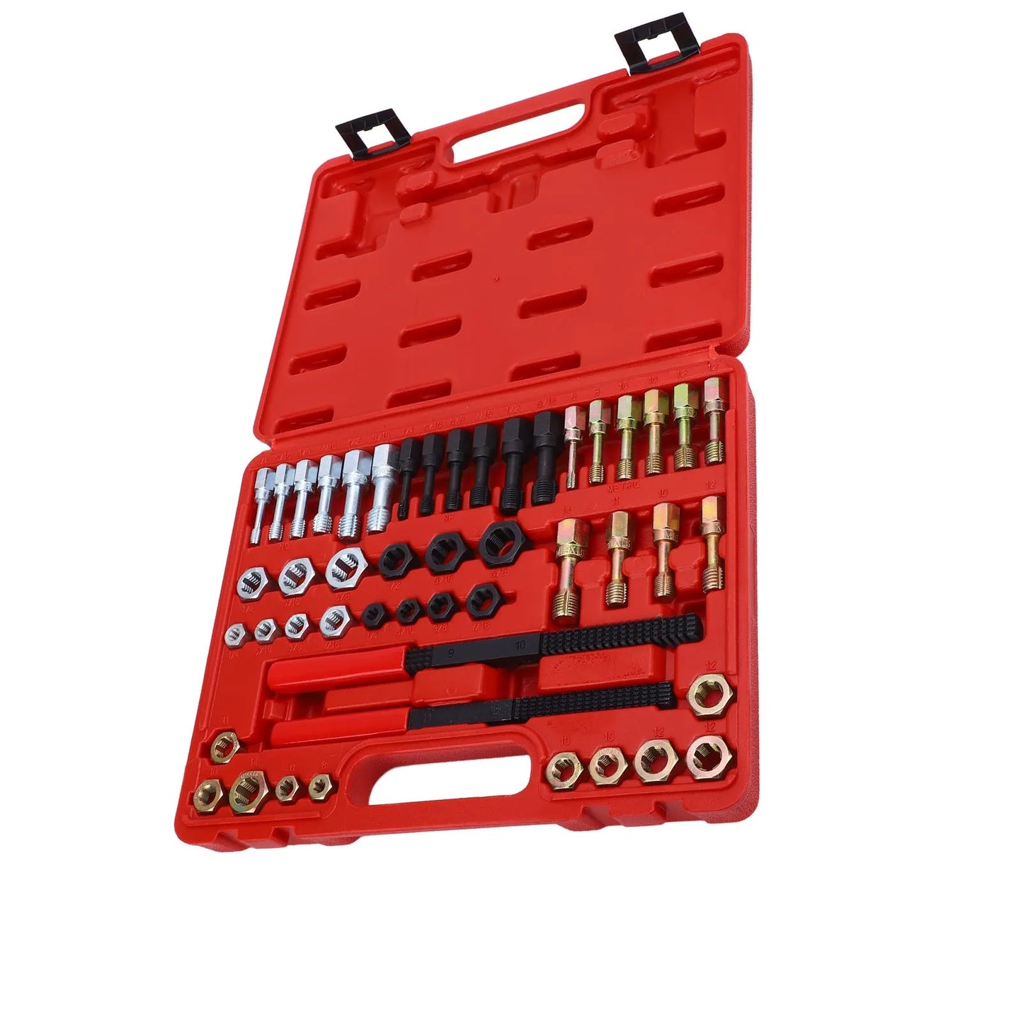 48-Piece Thread Chaser Set – Metric & SAE Taps, Dies & Files