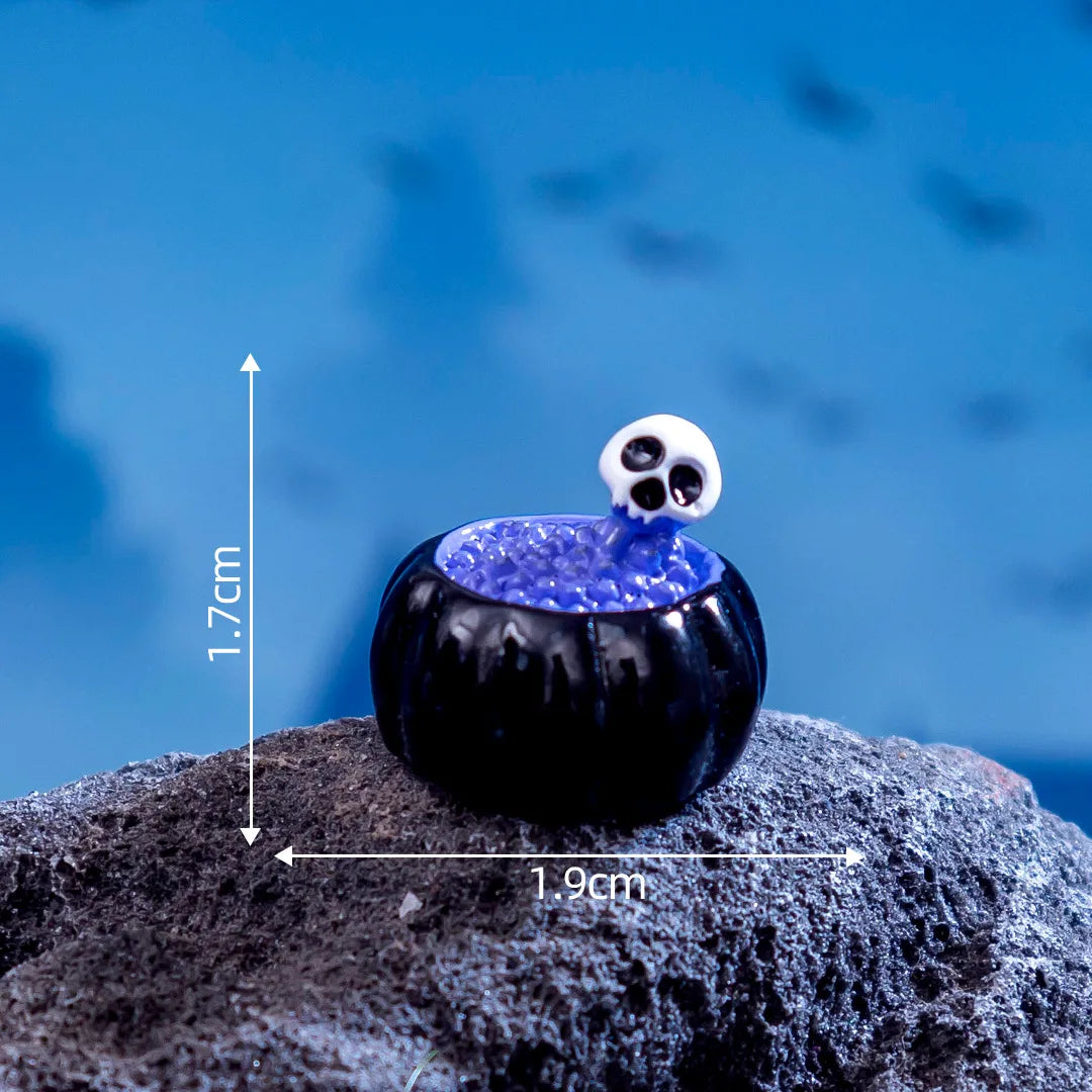1pcs Halloween Witch Owl Bat Ghost Skeleton Candle Figurine Home Decor Miniature Fairy Garden Decoration Accessories Home Decor Peaceful Pleasures Health and Wellness 4