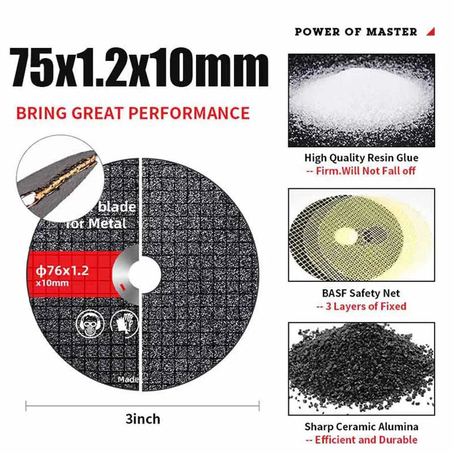 Circular Resin Grinding Wheel Saw Blade Cutting Disc Fiber Reinforced