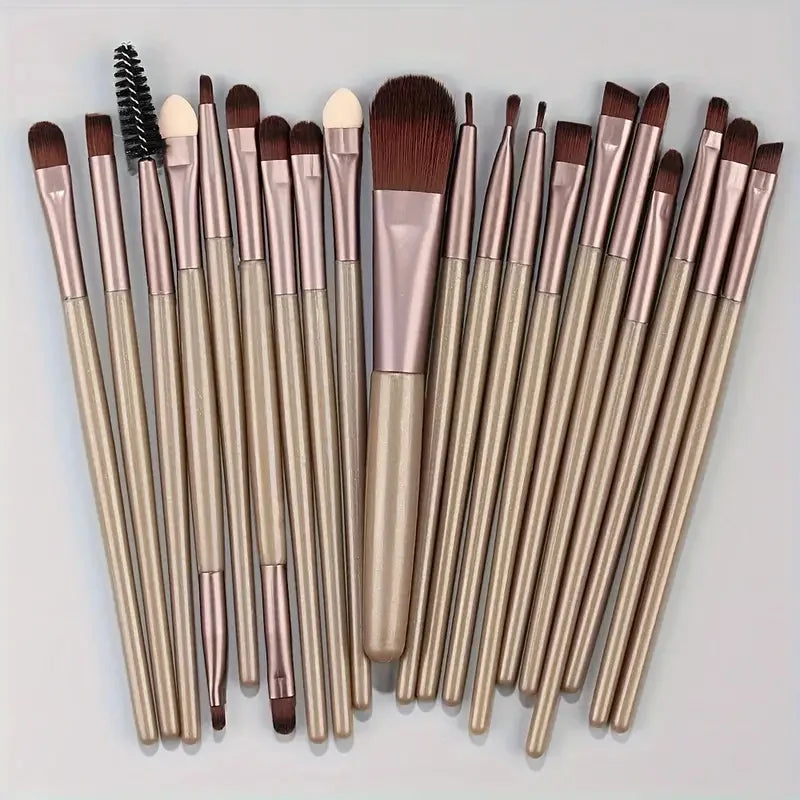 RUNTOIN 20Pcs Eye Makeup Brush Set – Ultra Soft Eyeshadow