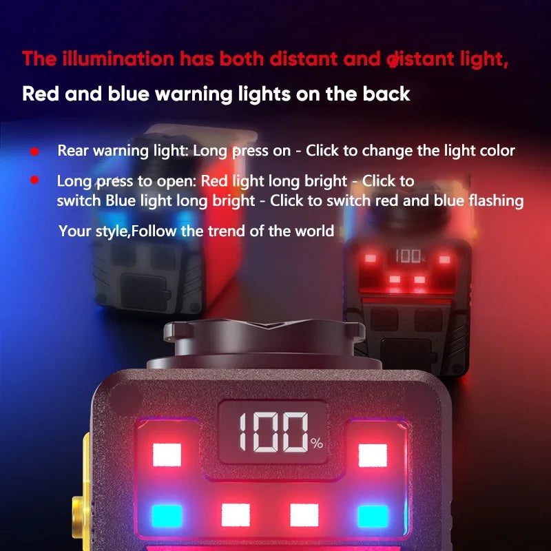 ZHIYU 1700 Lumen Bike Headlight | Type-C MTB Front Lamp