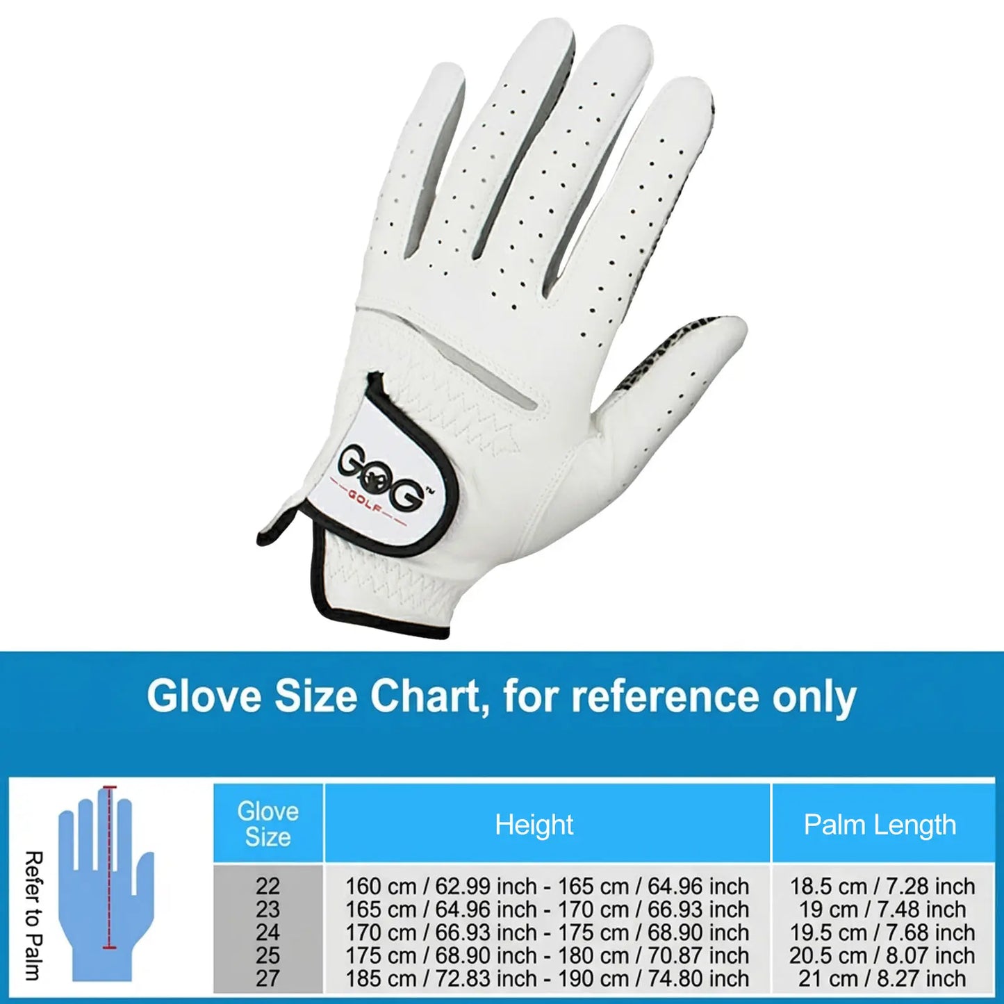 Men's Golf Gloves Imported Sheepskin Anti-Slip Wear-Resistant Breathable Comfort Fit for Sports Peaceful Pleasures Health and Wellness