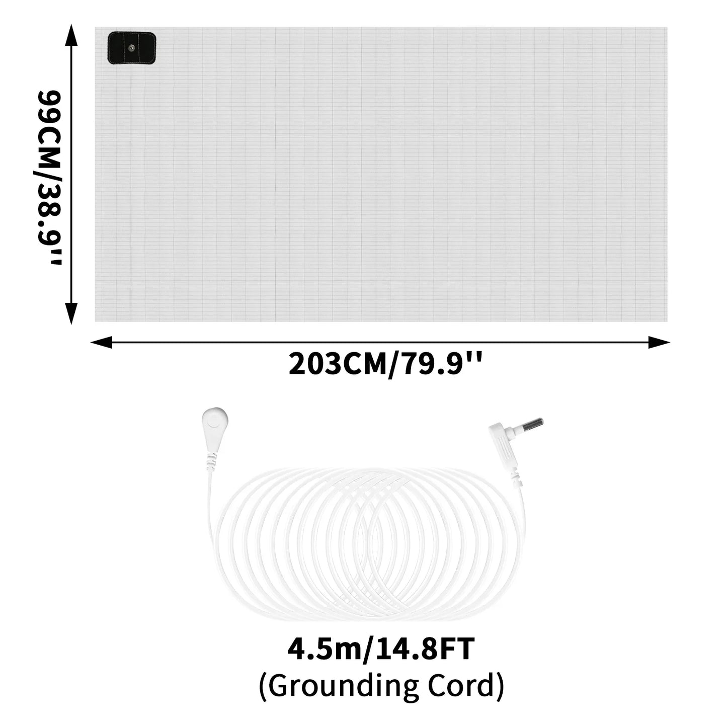 Grounding Mat 6 Sizes | Indoor Earthing Pad for Desk & Yoga