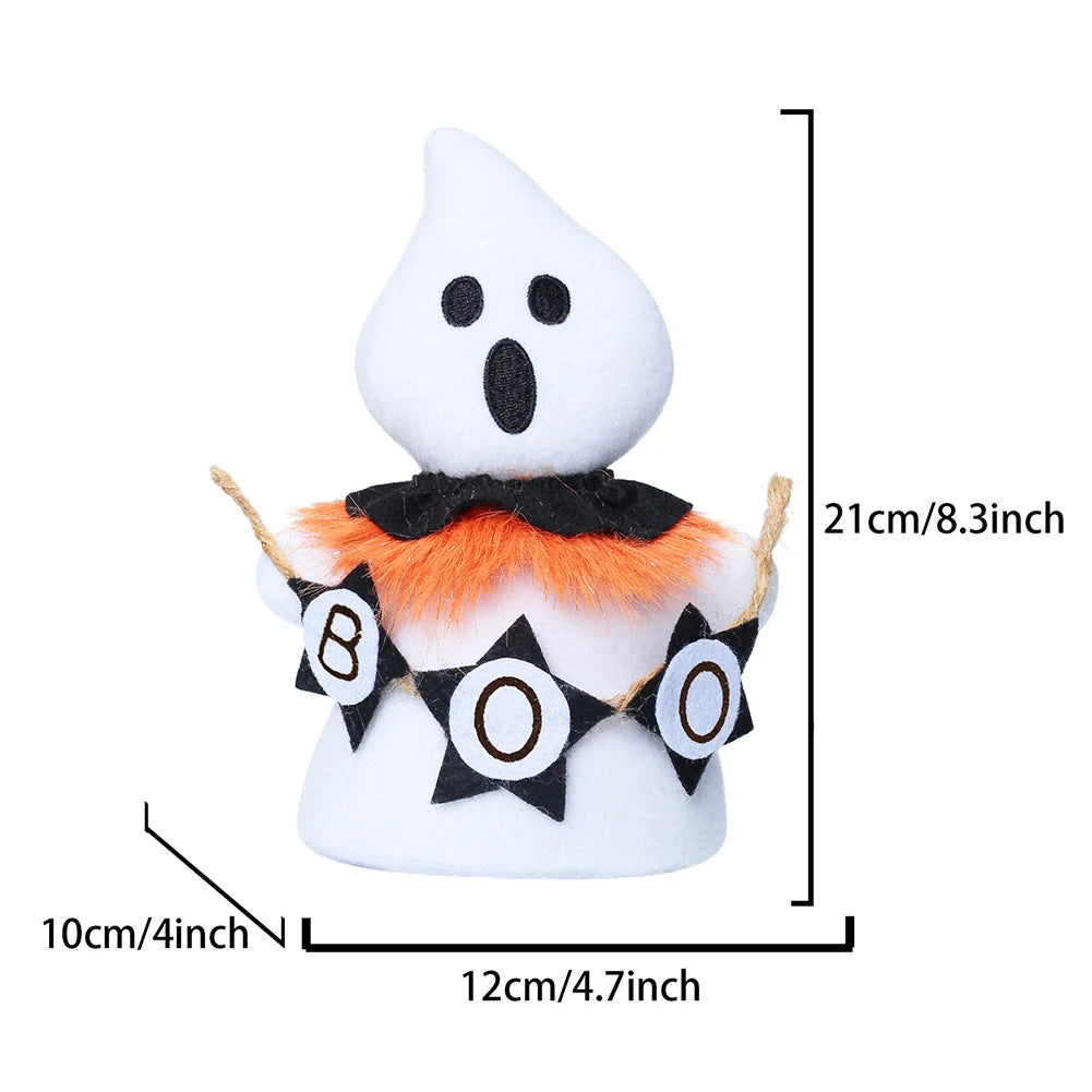 White Ghosts Plush Doll Decor For Halloween Mini Ghosts Stuffed Doll Party Home Table Tray Decor For Spookys Porch Decoration Peaceful Pleasures Health and Wellness