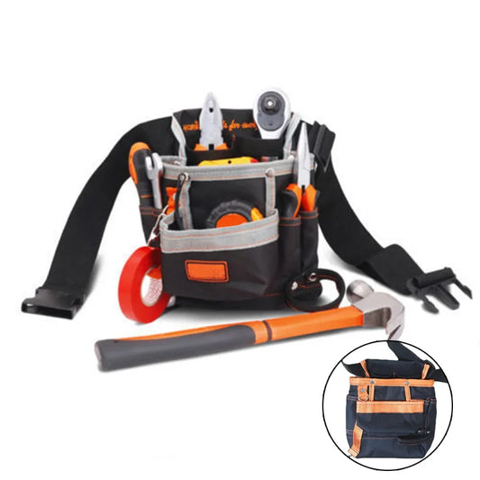 Tool Pouch Belt Waist Bag 7 Pocket Holster Storage Holder Electrician Peaceful Pleasures Health and Wellness