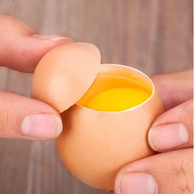 Stainless Steel Egg Cutter Opener, Kitchen Eggshell Cracker Topper Utensil for Boiled Eggs, Essential Kitchen Gadgets Peaceful Pleasures Health and Wellness