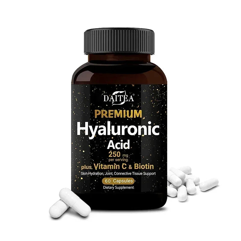 Hyaluronic Acid 250mg + Biotin & Vitamin C – 3-in-1 Capsules