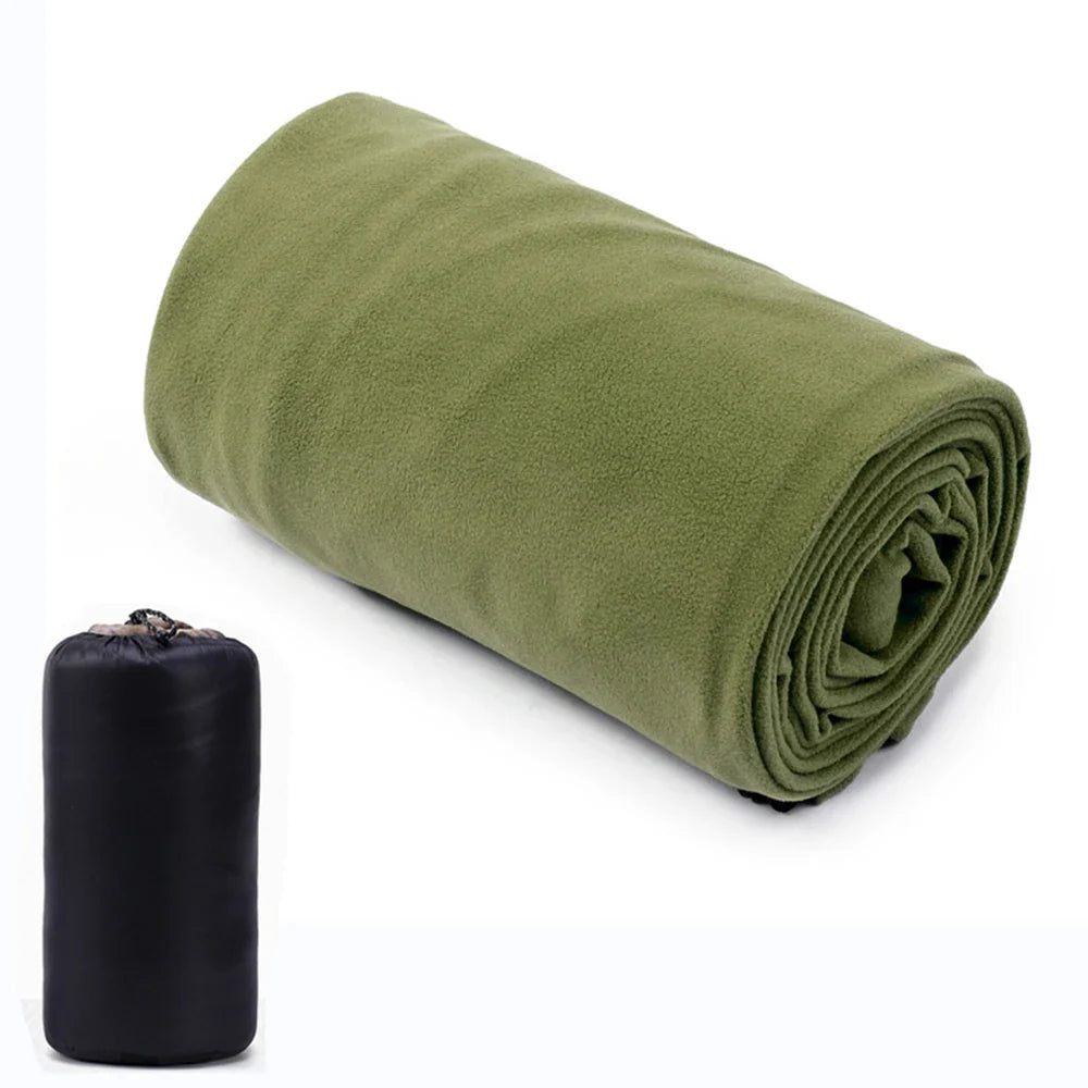 Soft Fleece Sleeping Bag Liner – Ultralight Camping Blanket